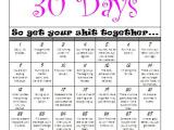 Project 30 Days: Get Your Shit Together